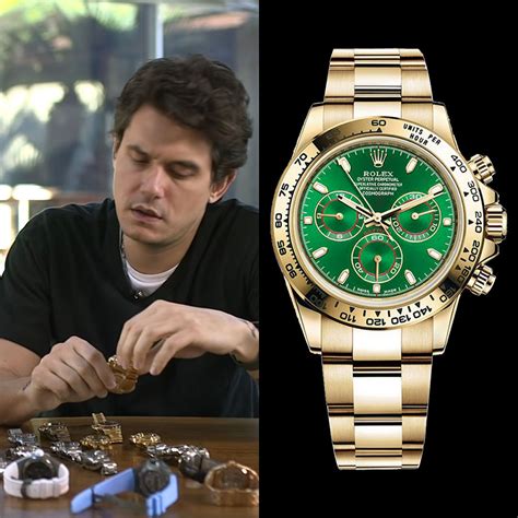 john mayer rolex green|John Mayer Rolex collection.